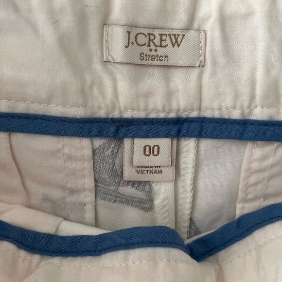 J. Crew White Sailboat Print Women's Chino Shorts - Picture 3 of 5